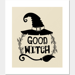 Good witch and halloween Posters and Art